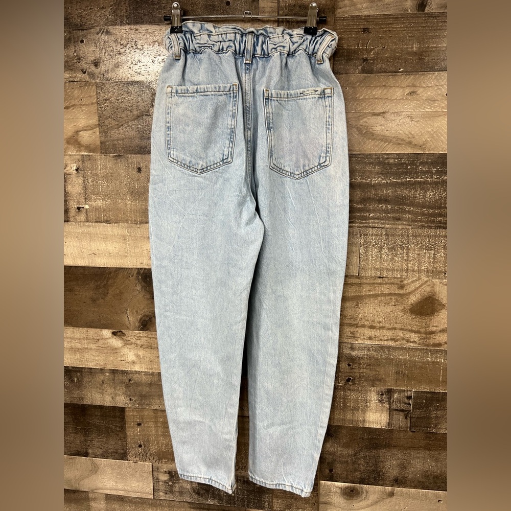 Zara paper bag waist jeans Size 0 - Picture 2 of 5